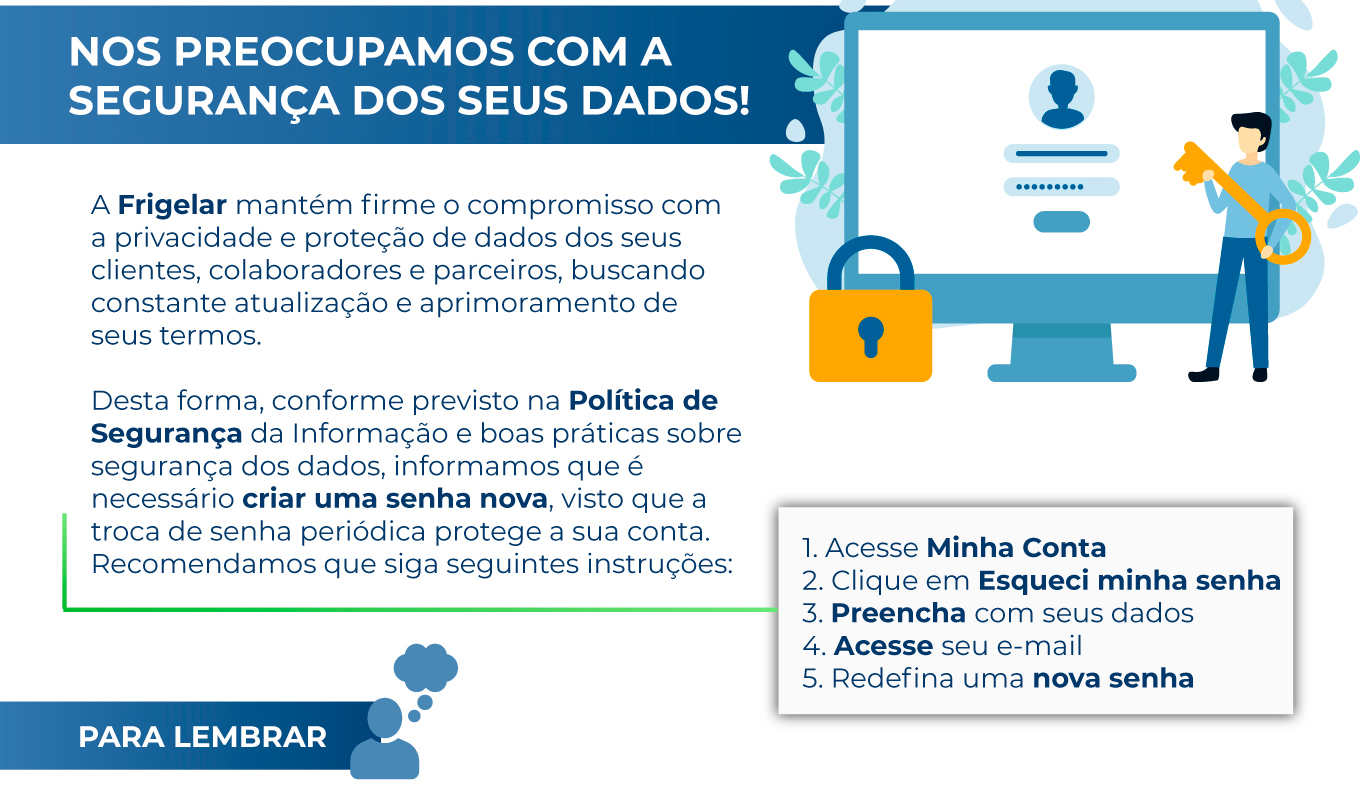 Nos preocupamos com a segurança dos seus dados