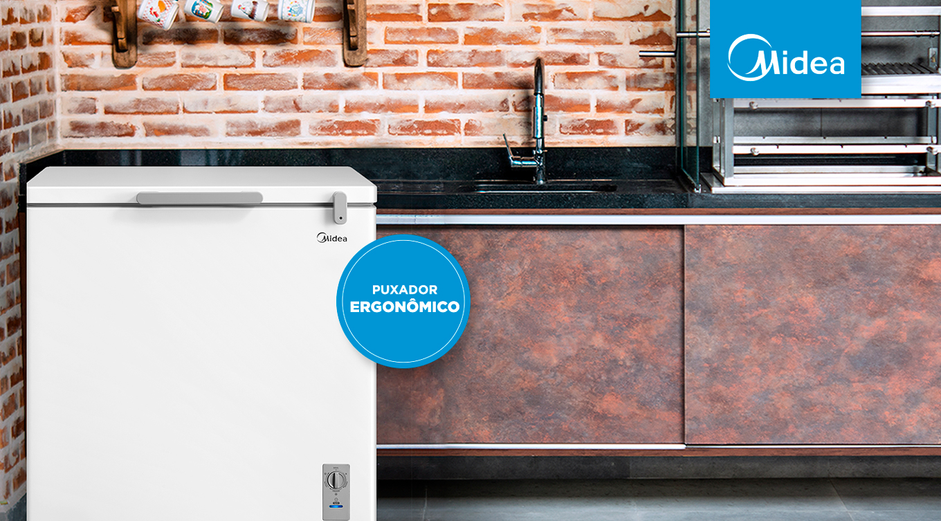 Freezer Horizontal Midea 200 Litros Branco MDRC280SLA01 220V