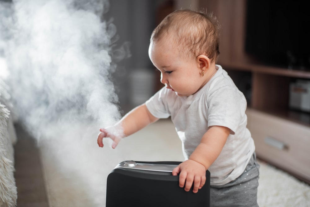 Benefícios do umidificador de ar para bebês
