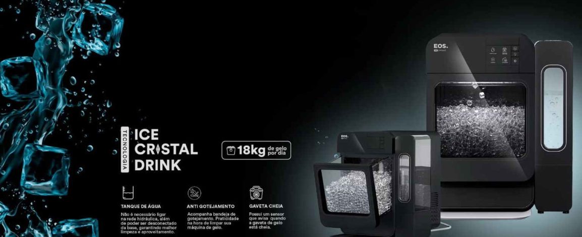 Máquina de gelo EOS: sua bebida sempre gelada