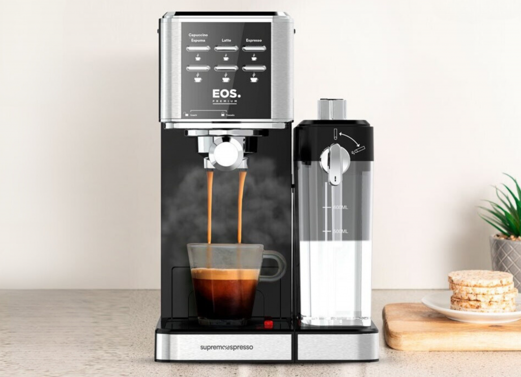 A nova cafeteira espresso EOS possui 6 diferentes funções para preparar o seu café.