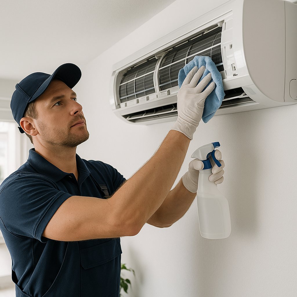 Como limpar o ar-condicionado com os produtos certos da Frigelar