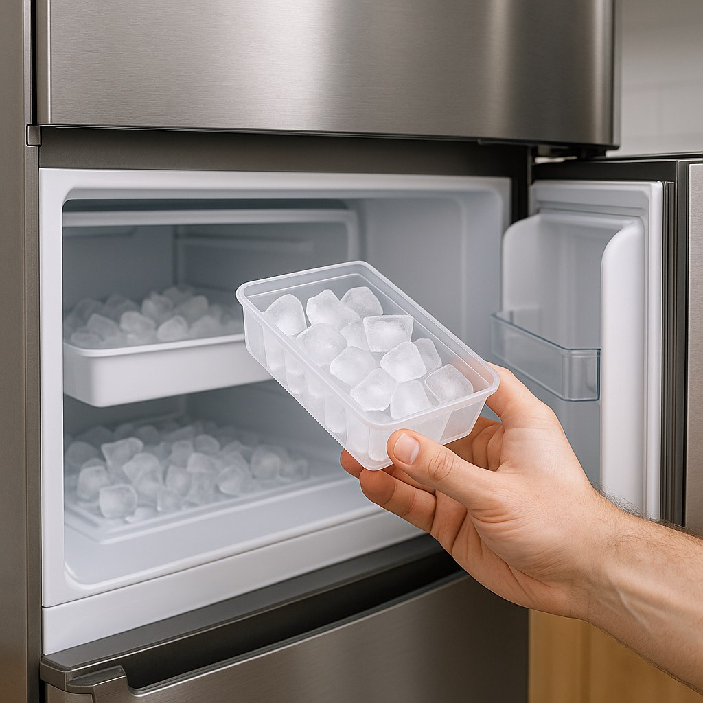 Gelo com cheiro ou gosto: o que causa e como limpar a máquina de gelo corretamente