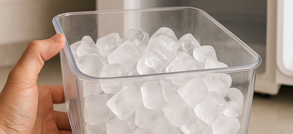 Gelo derrete rápido ou pega gosto? Como armezenas e manter a qualidade por mais tempo.