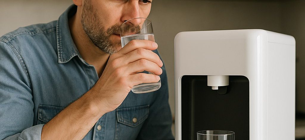 Água com gosto no bebedouro de mesa: causas comuns e como resolver