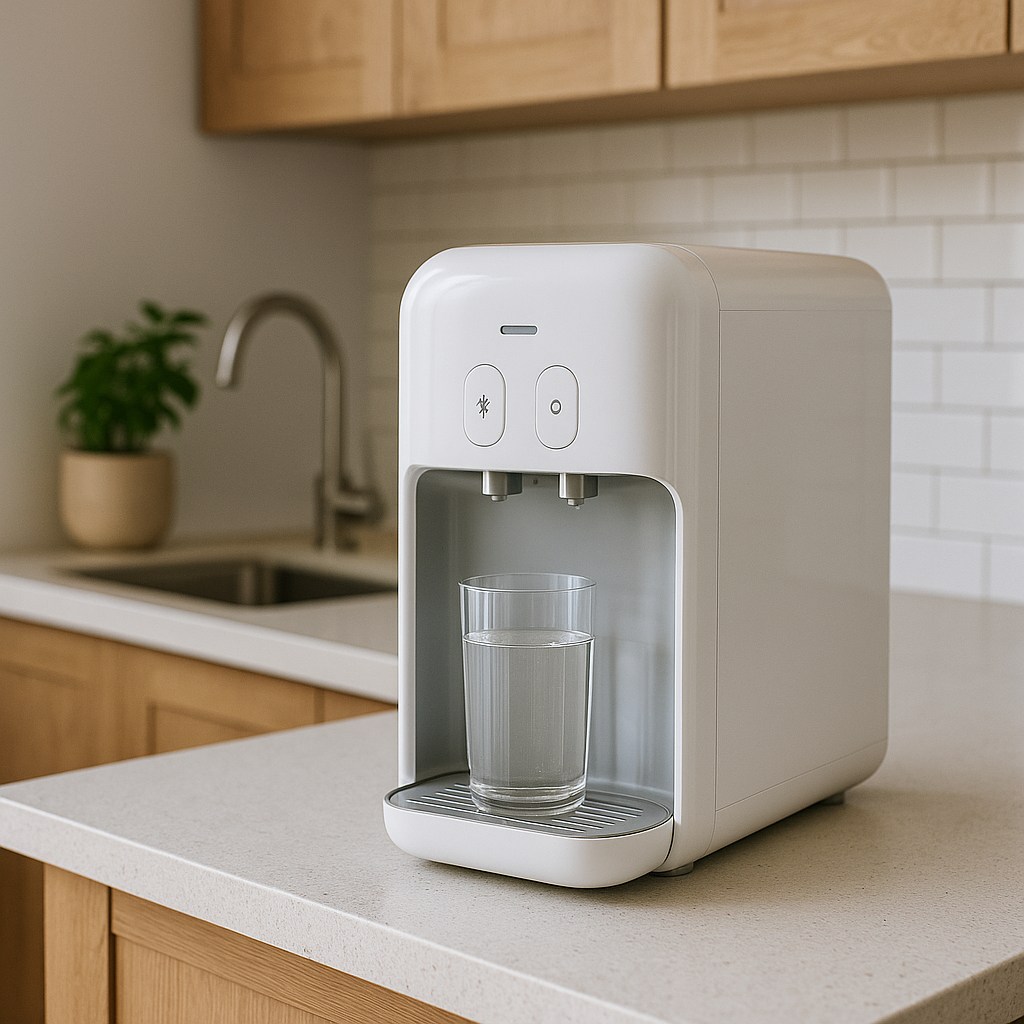 Bebedouro de mesa: vale para apartamento? vantagens e limitações