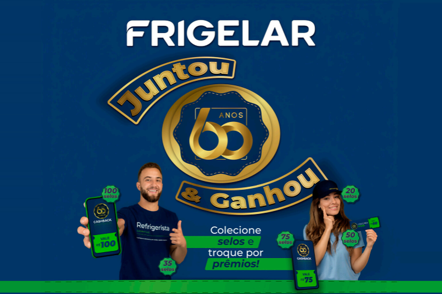 Ganhe prêmios especiais com o Juntou e Ganhou Frigelar